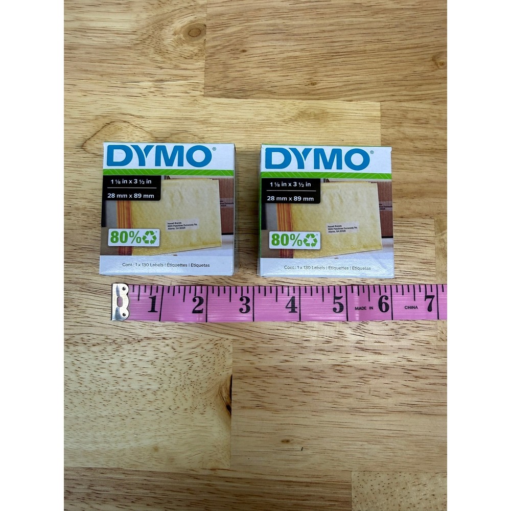 DYMO LabelWriter Clear Address Labels 1-1/8 x 3-1/2 2 Rolls 130 Each 30270 - Picture 4 of 5